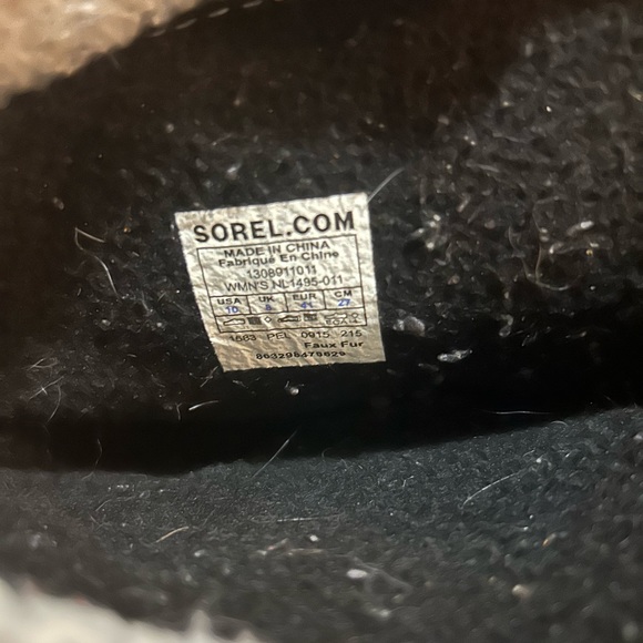 SOREL Women's Black and White Out N About Plus Waterproof Duck Boots Sz.10 - Picture 9 of 9